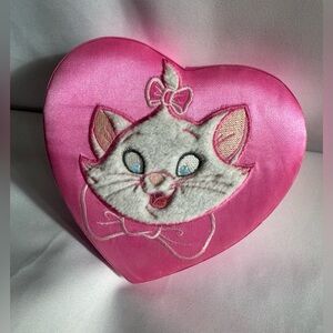 Disney Aristocats Marie heart-shaped keepsake box Satin -Type Material